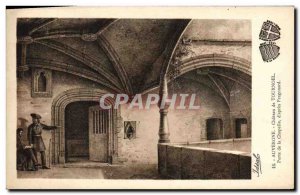 Old Postcard Chateau Chateau de Tournoel door of the chapel d & # 39apres Fra...