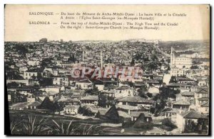 Postcard From Old Salonica Du Haut De Minaret Atcha Mitchi Jami High Town and...