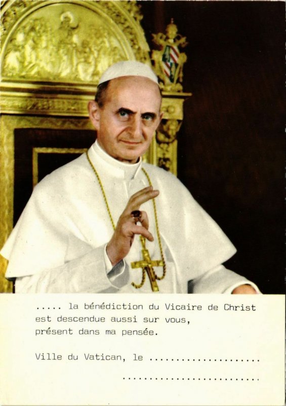 CPM CATHOLIC POPE Paulus PP VI (318434)