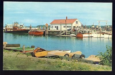 Burlington, Vermont/VT Postcard, Streamline Ferry Terminal & Yacht Basin,1960...