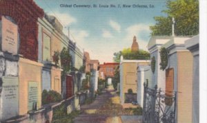 Louisiana New Orleans Oldest Cemetery St Louis No 1 Curteich