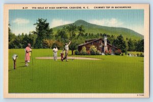 Cashiers North Carolina NC Postcard 7th Hole At High Hampton Chimney Scenery