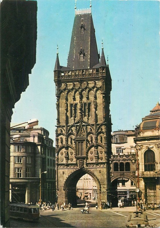 Czech Republic Prague Powder Tower after 1475 Postcard