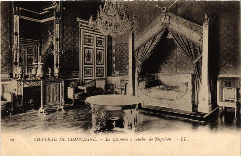 Cpa Chateau De Compiegne La Chambre A Coucher De Napoleon 2911 Hippostcard