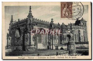 Old Postcard Portugal Thomar Conc Cristo