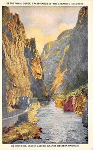 Denver and Rio Grande Western Railroad Royal Gorge Arkansas Colorado Railroad...