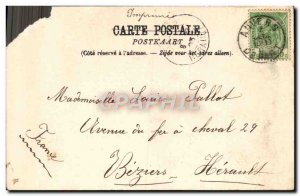 Old Postcard Antwerp Nave De La Cathedrale