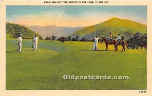 Summer Time Sports in the Land of the Sky Golf Unused 