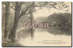 Old Postcard Besancon View from Micaud The Doubs and the Citadel