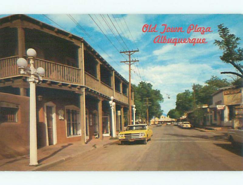 Pre-1980 OLD CARS & SHOPS ON STREET Albuquerque New Mexico NM n0966