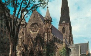 Canada Christ Church Cathedral Montreal Vintage Postcard 07.74