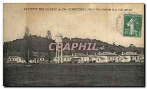 Postcard Old Chateau d & # 39eau Mr Moors Battery Schneider & Co. General Vie...