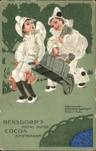 Pierrot Clown Ad Advertising Bensdorp's Royal Dutch Cocoa Pre-1910 Postcard