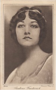 Pauline Frederick Silent Film Actress Rare Old Postcard