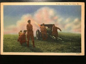 Vintage Postcard 19941 75mm in Action Fort Knox Kentucky