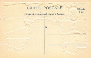 France Stamps on Early Embossed Postcard, Unused, Published by Ottmar Zieher