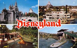 Disneyland, Postally Used, 1961, Magic Kingdom,  Old Postcard