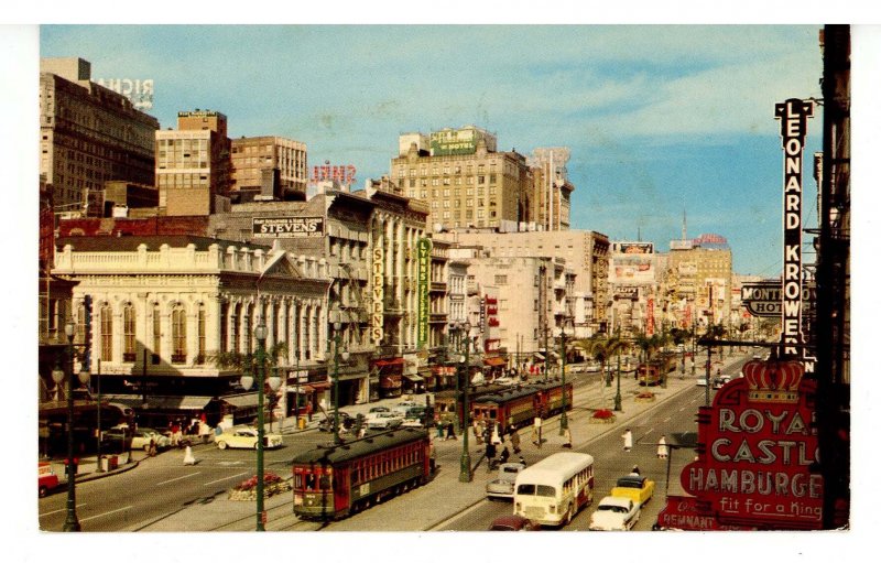 LA - New Orleans. Canal Street ca 1957