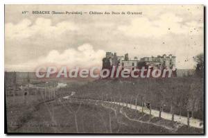 Postcard Old Bass Bidache Pyrenees Chateau des Ducs de Gramont