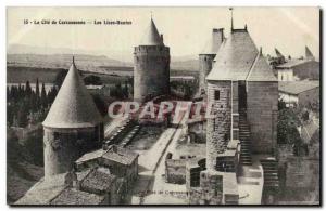 Old Postcard Cite Carcassonne The upper lists