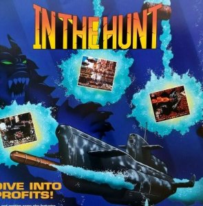 Irem In The Hunt Arcade FLYER Original 1993 Video Game Art Print Submarine Ships