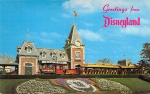 Disneyland, 01110400, Entrance, Depot, Train, Magic Kingdom  Old Postcard