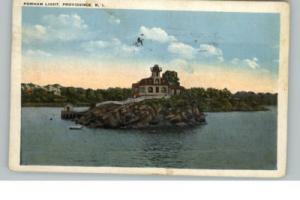 Providence RI Lighthouse c1910 Postcard