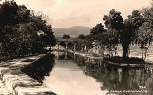 Vintage Postcard 1910's Garden Jardin Borda Cuernavaca Mexico Nature RPPC