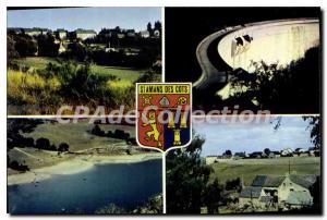 Postcard Old Saint Amans des Cots Aveyron General view of the Dam Selves Camp...