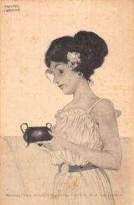 Beauty Lady Woman With Cauldron Kirchner Antique Postcard K99814