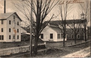 View of Woolen Mill at Dryden NY c1909 Vintage Postcard P56