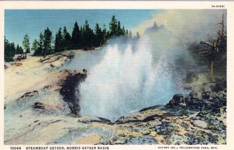 YELLOWSTONE NATIONAL PARK.  Haynes Linen Series 10084