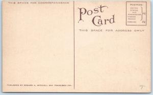 SAN FRANCISCO, California CA  Waterfront  HAY & LUMBER SCHOONERS c1910s Postcard