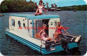 Advertising Postcard, 1958 Terra-Marina House Boat, Camper,Ponce de Leon Springs 