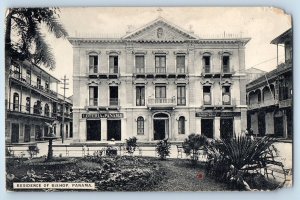 Panama Postcard Residence of Bishop Loteria de Panama c1910 Unposted