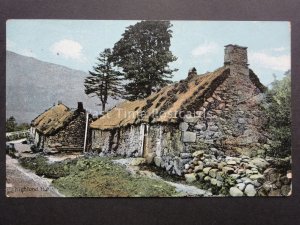 Scotland HIGHLAND HUT c1909 Postcard by Shurreys