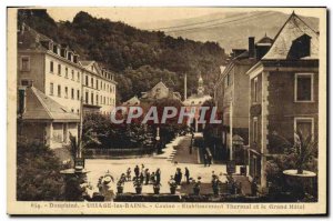 Old Postcard Dauphine Uriage les Bains Hydrotherapy Casino and Hotel