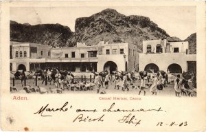 PC CAMEL MARKET ADEN CAMP YEMEN (a32285)