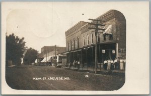 LACLEDE MO MAIN STREET ANTIQUE REAL PHOTO POSTCARD RPPC