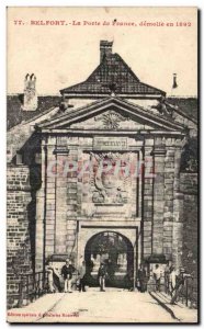 Old Postcard Belfort Gate France demolished in 1892