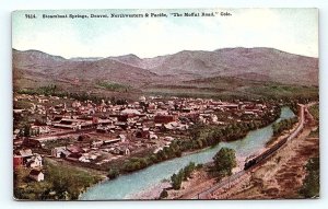 STEAMBOAT SPRINGS, CO Colorado ~ MOFFAT ROAD RAILROAD TRAIN c1910s Postcard