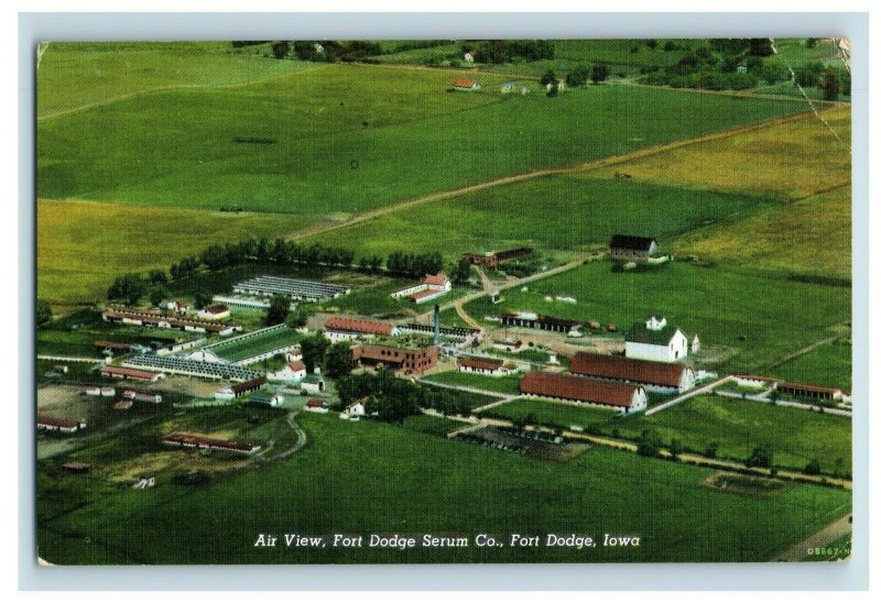 Vintage Birds Eye View Fort Dodge Serum, CO. Postcards F103 