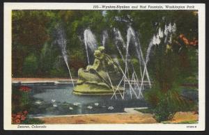Wynken Blynken & Nod Fountain Washington Park Denver Colorado Used c1920s