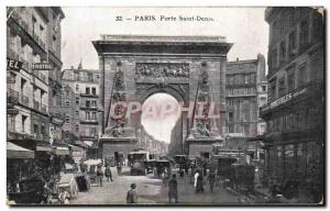 Old Postcard Paris Porte Saint Denis