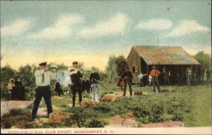 Manchester NH Derryfield Gun Club Shooting c1910 Postcard