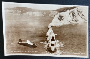 Mint England  Real Picture Postcard The Needles Isle Of Wright From The Air