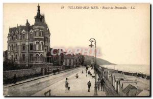 Villers sur Mer - Route de Deauville - Old Postcard