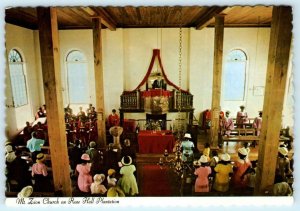 ROSE HALL PLANTATION, Jamaica ~ Worshippers MT. ZION CHURCH 1970s 4x6 Postcard