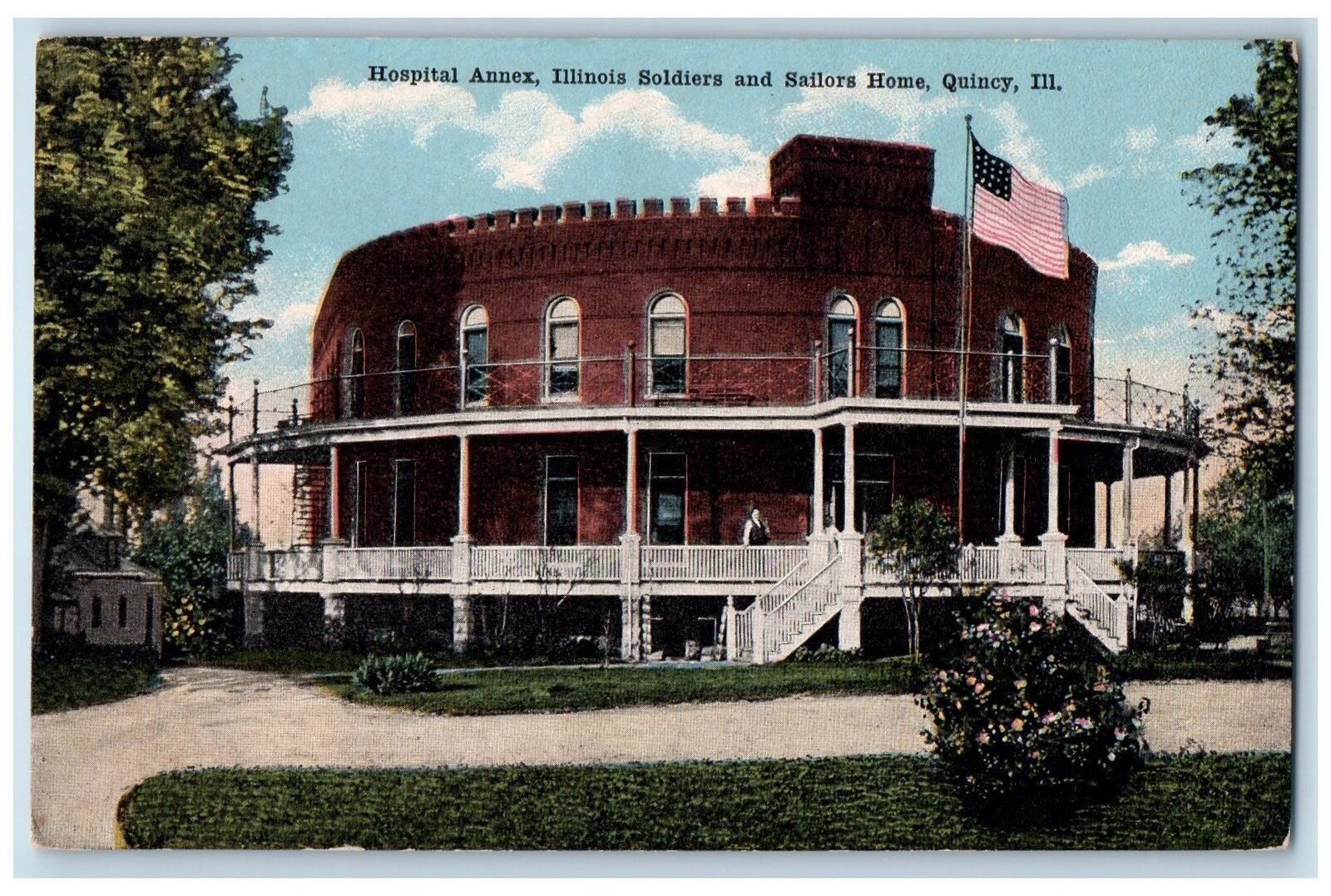 c1920's Hospital Annex Illinois Soldiers And Sailors Home Quincy IL