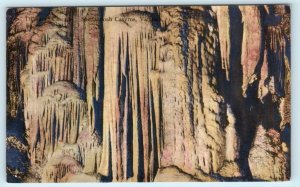 SHENANDOAH CAVERNS, Virginia VA  Handcolored DIAMOND CASCADE Postcard